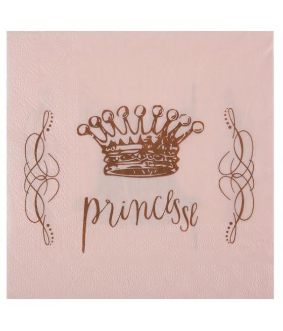 Serviettes Princesse 20  pièces.