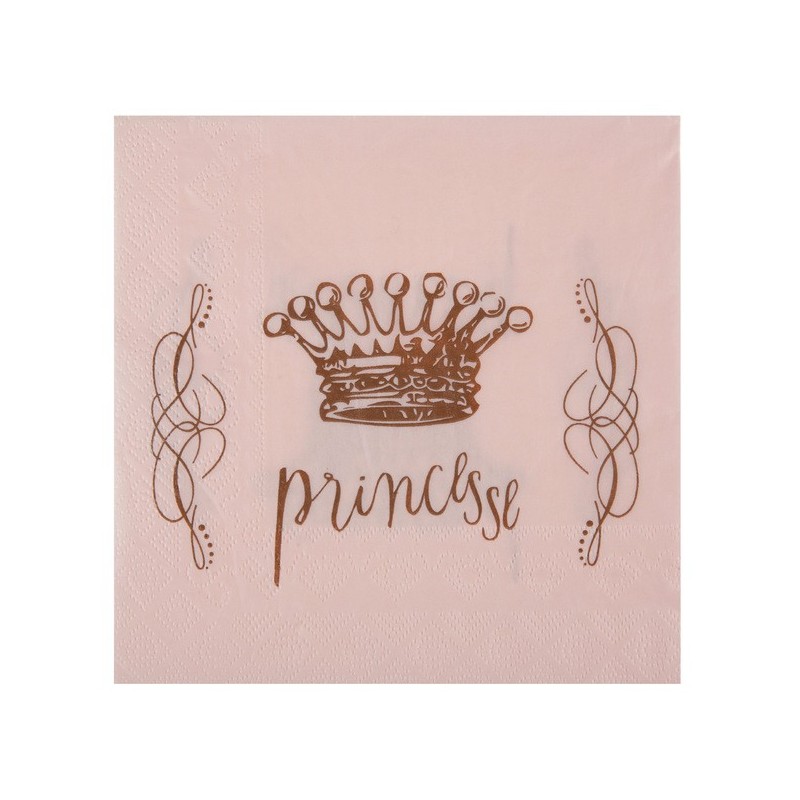 Serviettes Princesse 20  pièces.