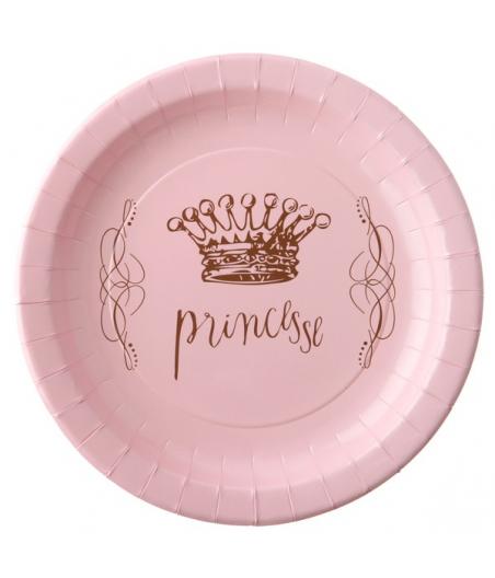 Assiettes princesse lot de 6 pièces.