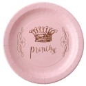 Assiettes princesse lot de 6 pièces.