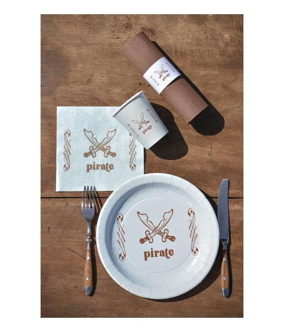 serviettes de table pirate