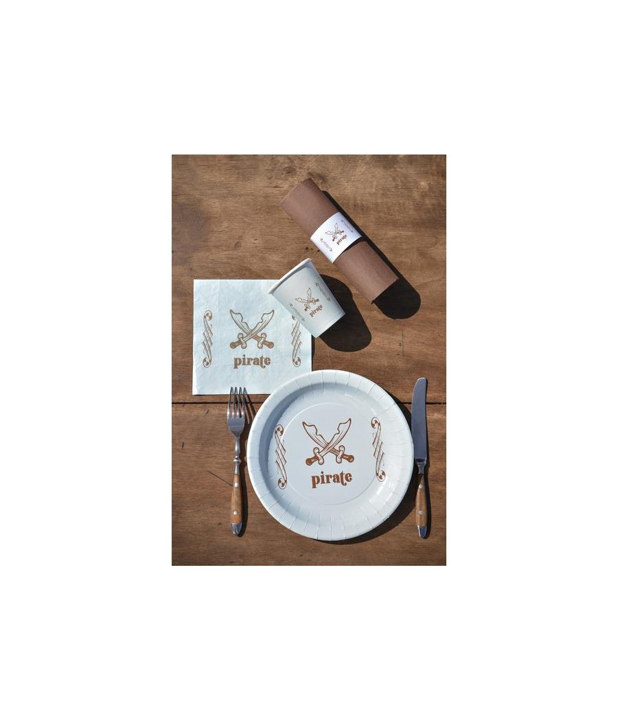 serviettes de table pirate