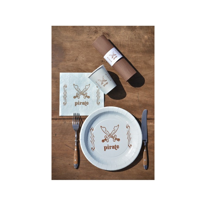 serviettes de table pirate