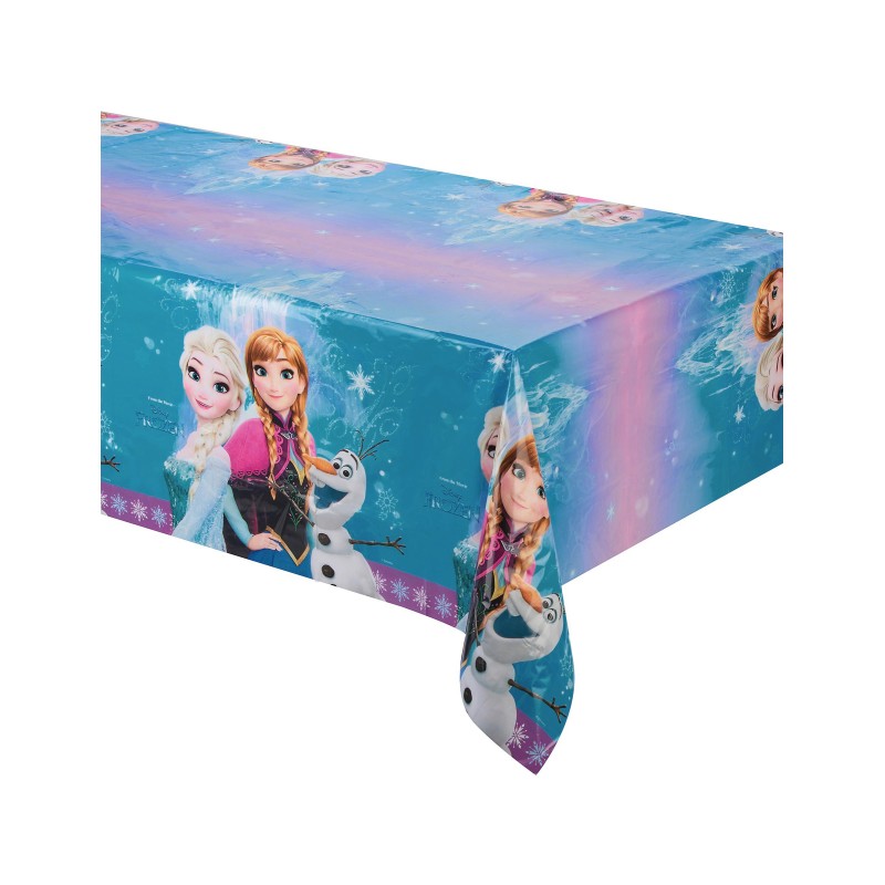 Nappe en plastique La Reine des Neiges Flocons  x  cm 