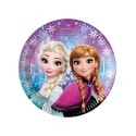  Assiettes en carton La Reine des Neiges FloconsÂ™ cm 