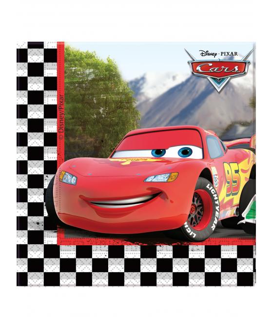  Serviettes en papier Cars Formula 