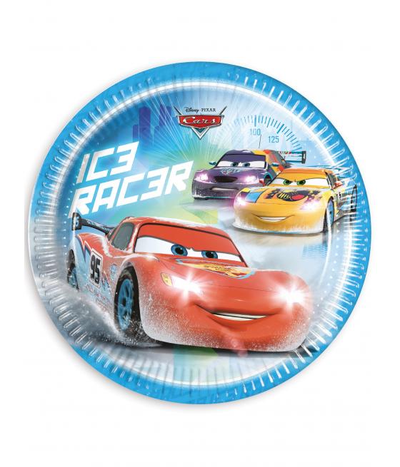  Assiettes en carton Cars IceÂ™  cm 