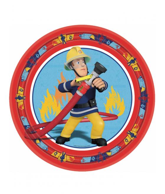  Assiettes  cm Sam le pompier 