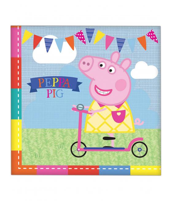  Serviettes en papier Peppa Pig 