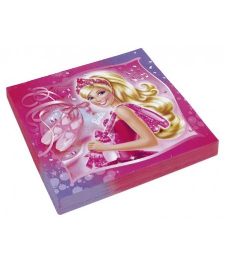 Serviettes en papier BarbieÂ™  x  cm 