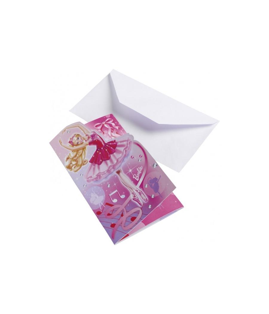  cartes d invitation Barbie 