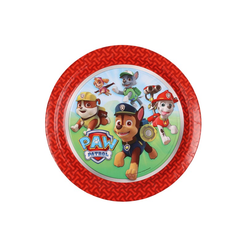  Petites Assiettes en carton Pat PatrouilleÂ™  cm 