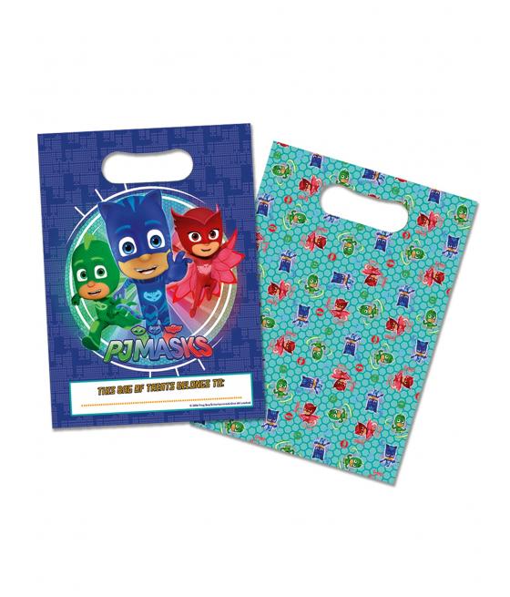  Sacs cadeaux bleus Pyjamasques Â™ , x  cm 