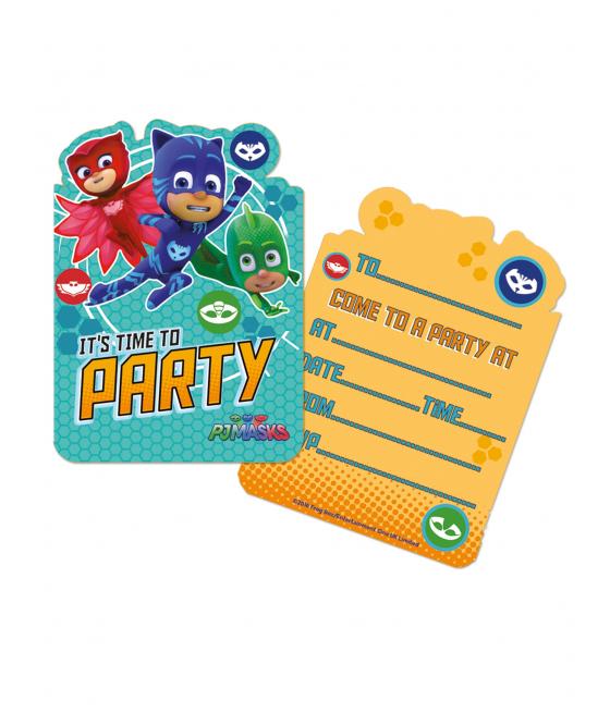  Cartes d invitation PyjamasquesÂ™  x  cm 