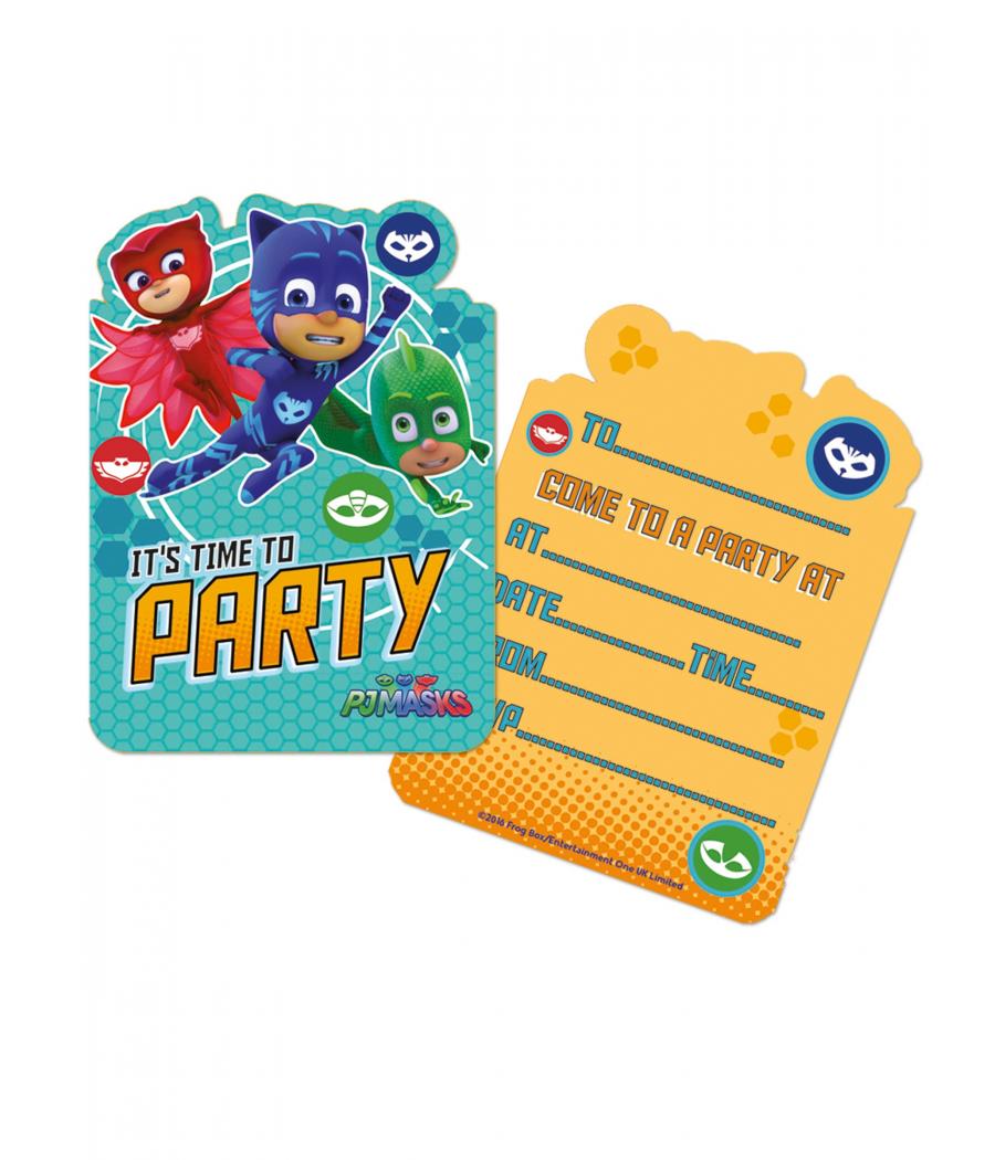  Cartes d invitation PyjamasquesÂ™  x  cm 