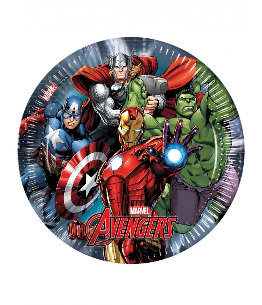  Assiettes en carton Avengers PowerÂ™  cm 
