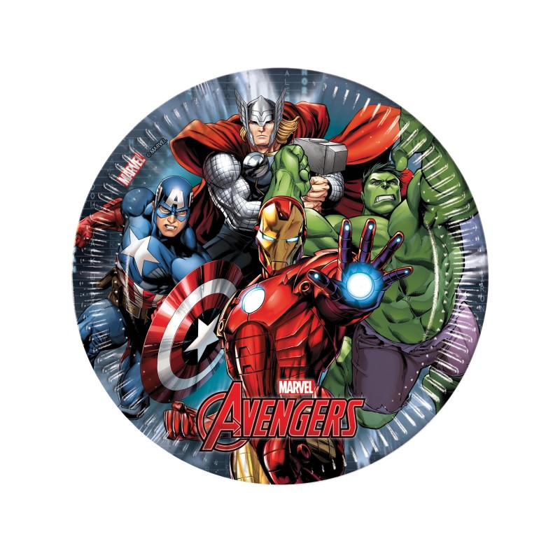  Assiettes en carton Avengers PowerÂ™  cm 