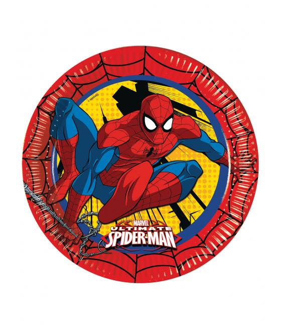  Assiettes en carton Ultimate Spiderman 