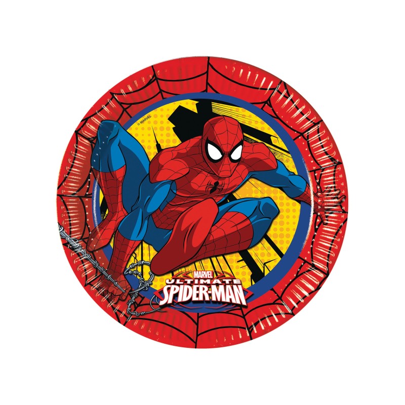  Assiettes en carton Ultimate Spiderman 
