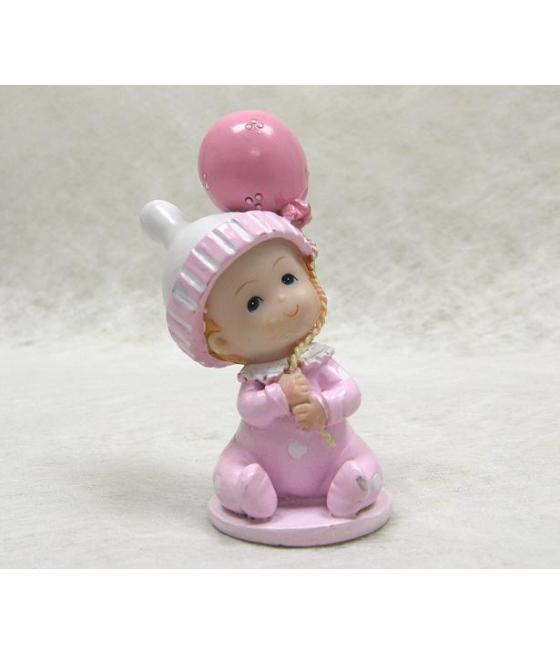 bébé résine avec ballon