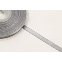 Ruban en satin gris