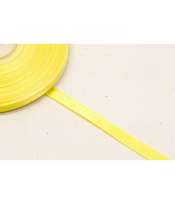 RUBAN EN SATIN JAUNE 