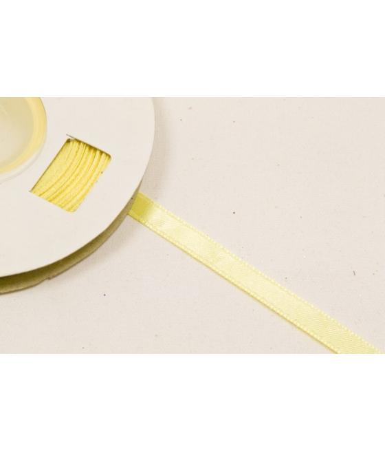 RUBAN EN SATIN JAUNE 