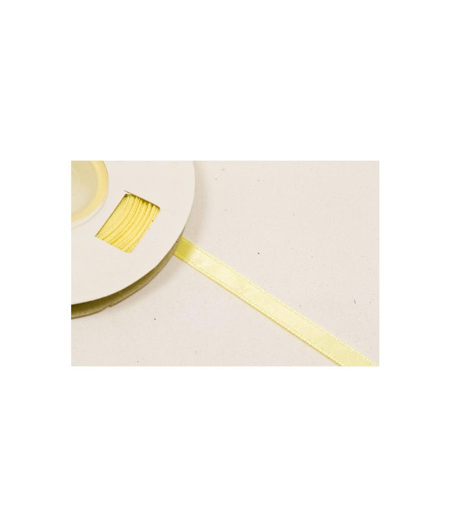 RUBAN EN SATIN JAUNE 