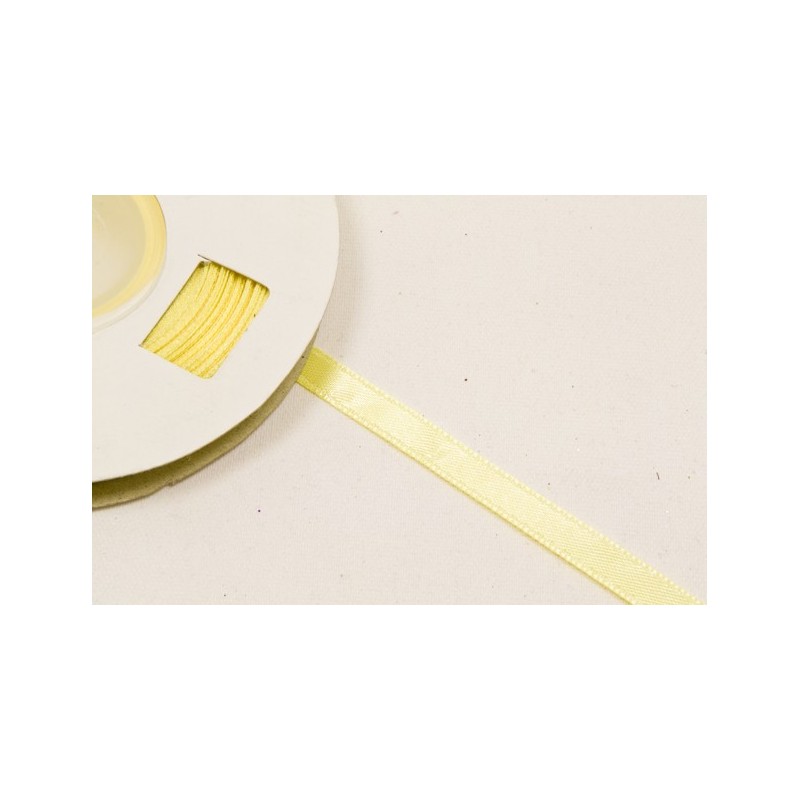RUBAN EN SATIN JAUNE 