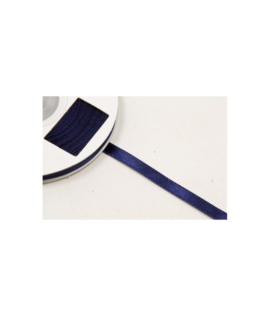 Ruban satin Bleu marine 