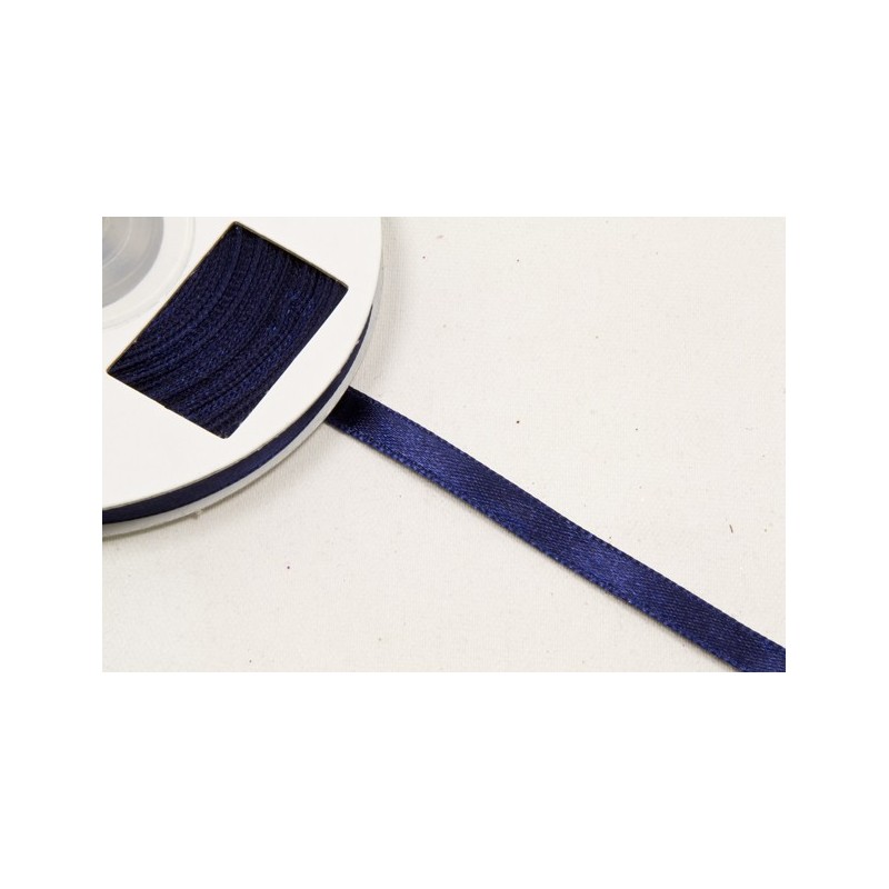 Ruban satin Bleu marine 