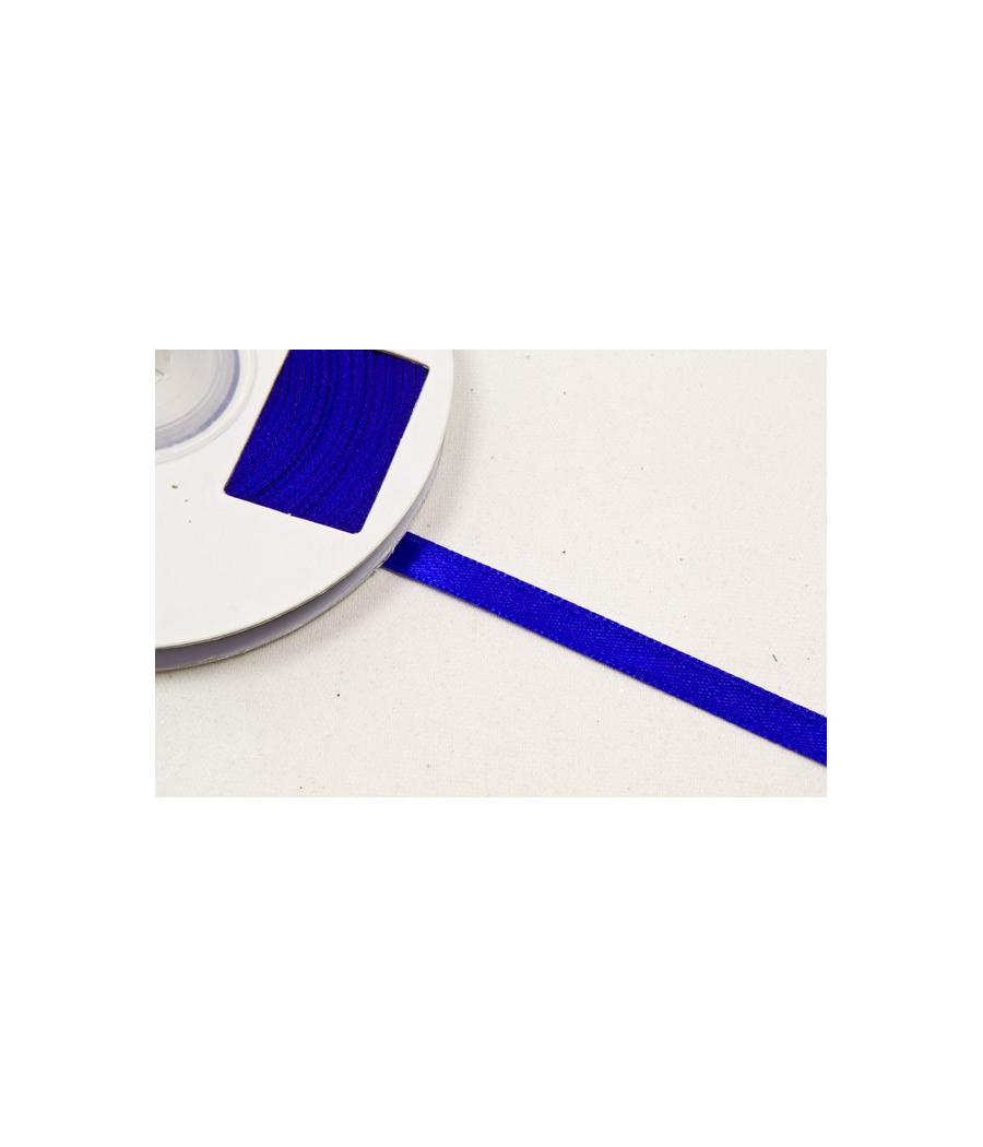 Ruban satin bleu roy