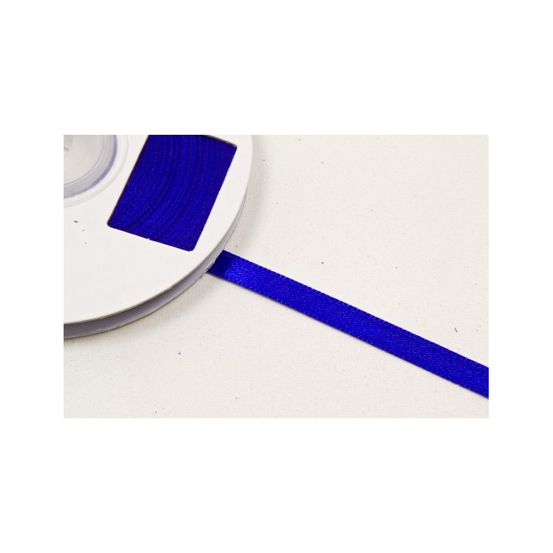 Ruban satin bleu roy