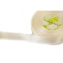 Ruban satin Ivoire m Double face 