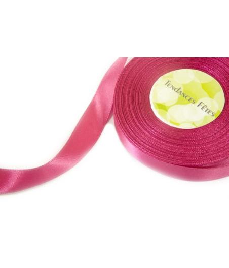 Ruban satin fuchsia