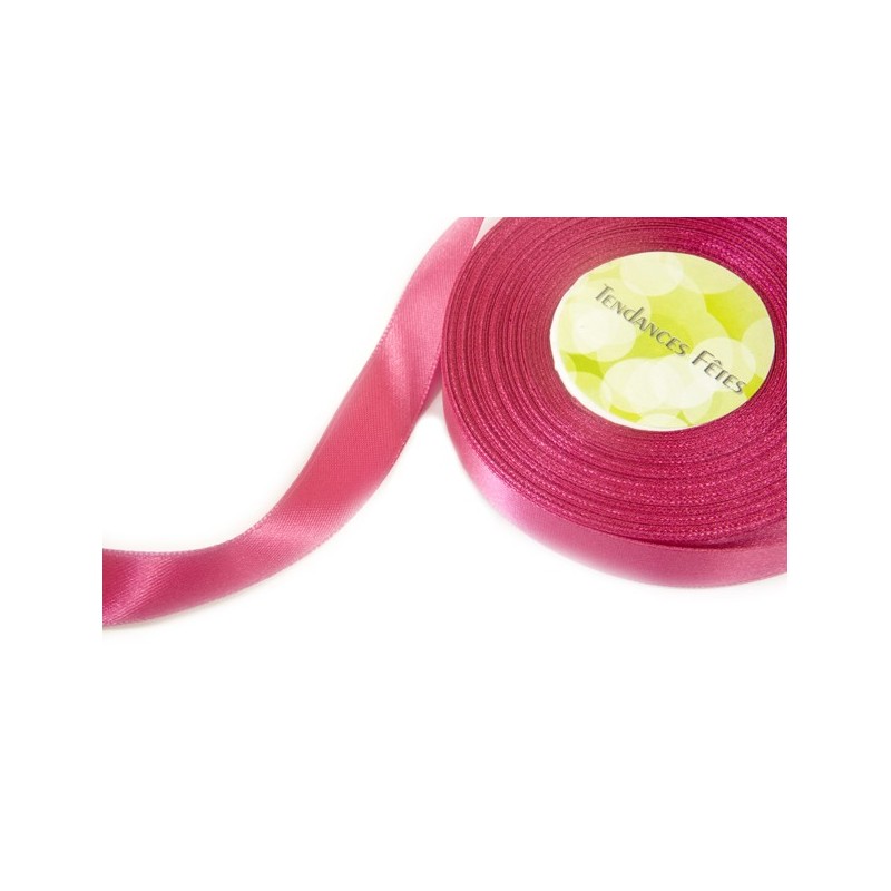 Ruban satin fuchsia
