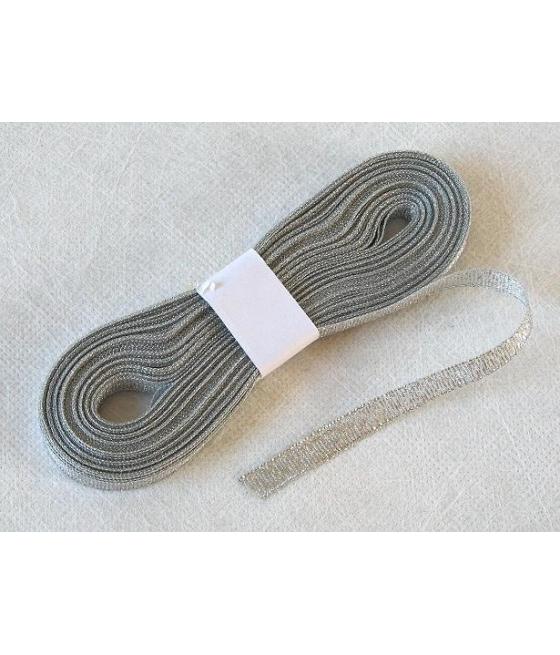 Ruban métallisé argent