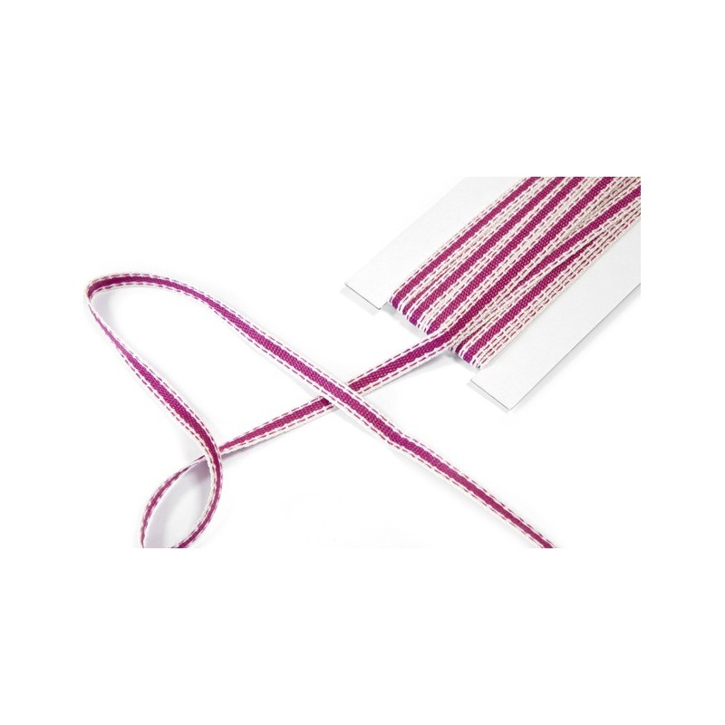 RUBAN FANTAISIE FUCHSIA 