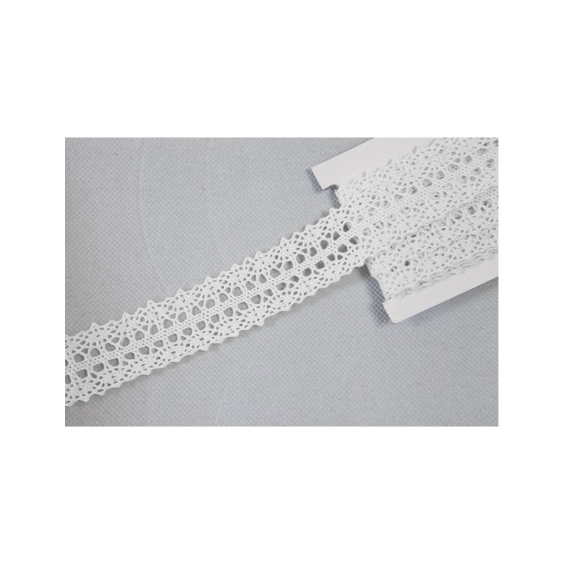RUBAN FANTAISIE BLANC  M 