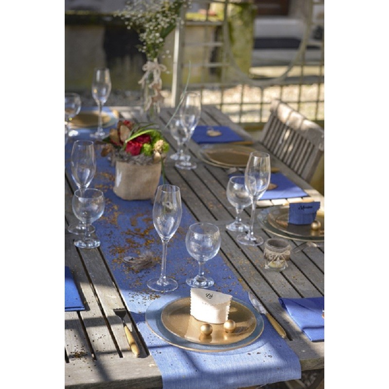 CHEMIN DE TABLE UNI CIEL 
