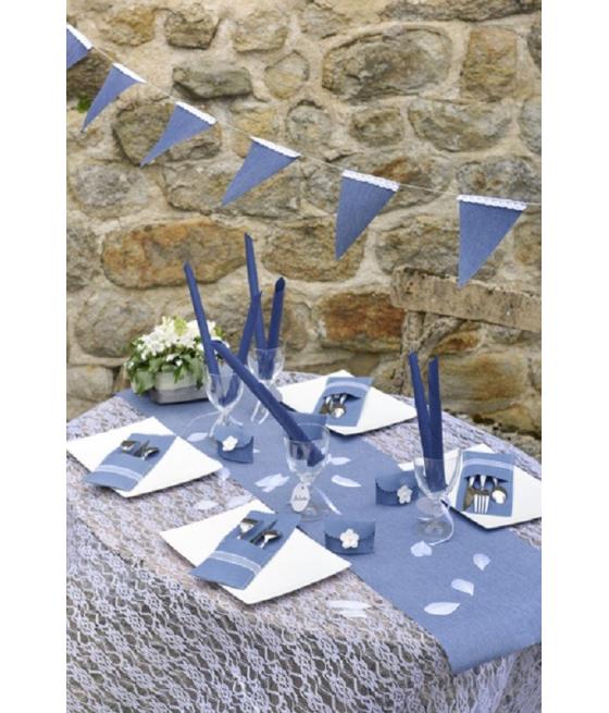 CHEMIN DE TABLE UNI CIEL 