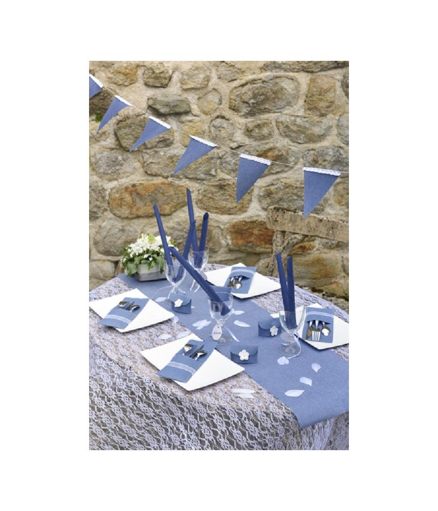 CHEMIN DE TABLE UNI CIEL 