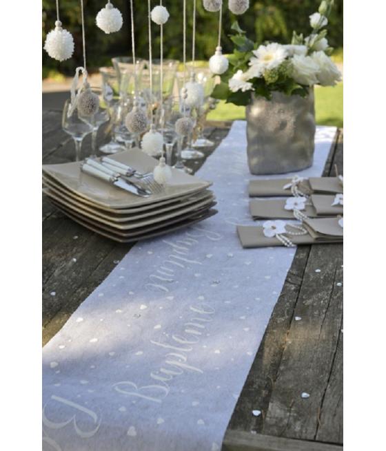 chemin de table bapteme