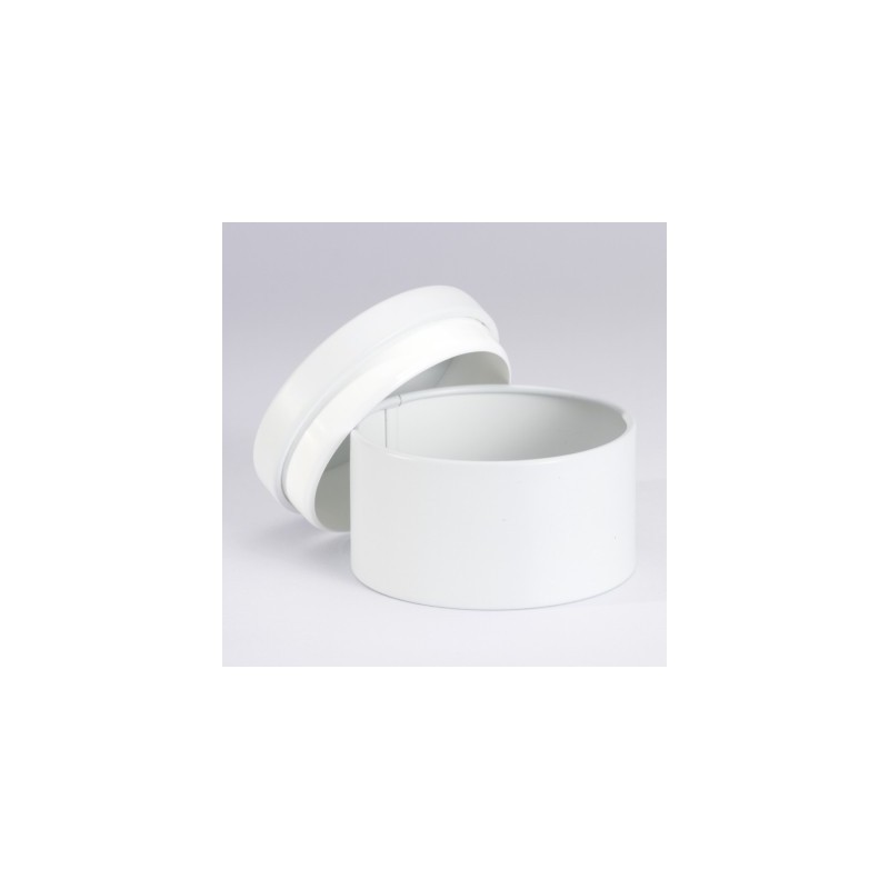 Boite en métal blanc