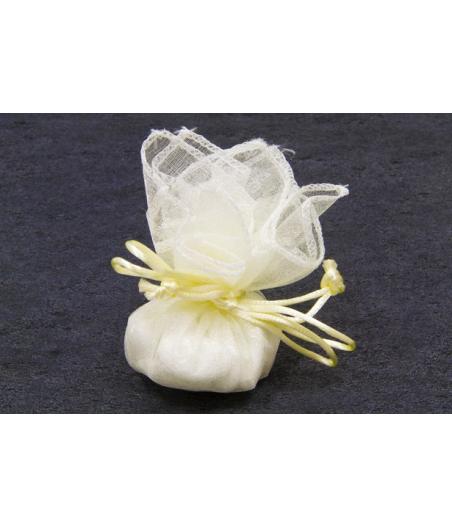 Rond de tulle automatique Ivoire