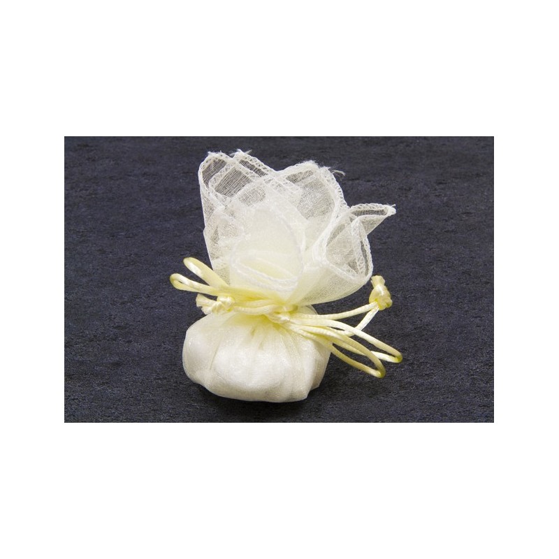 Rond de tulle automatique Ivoire