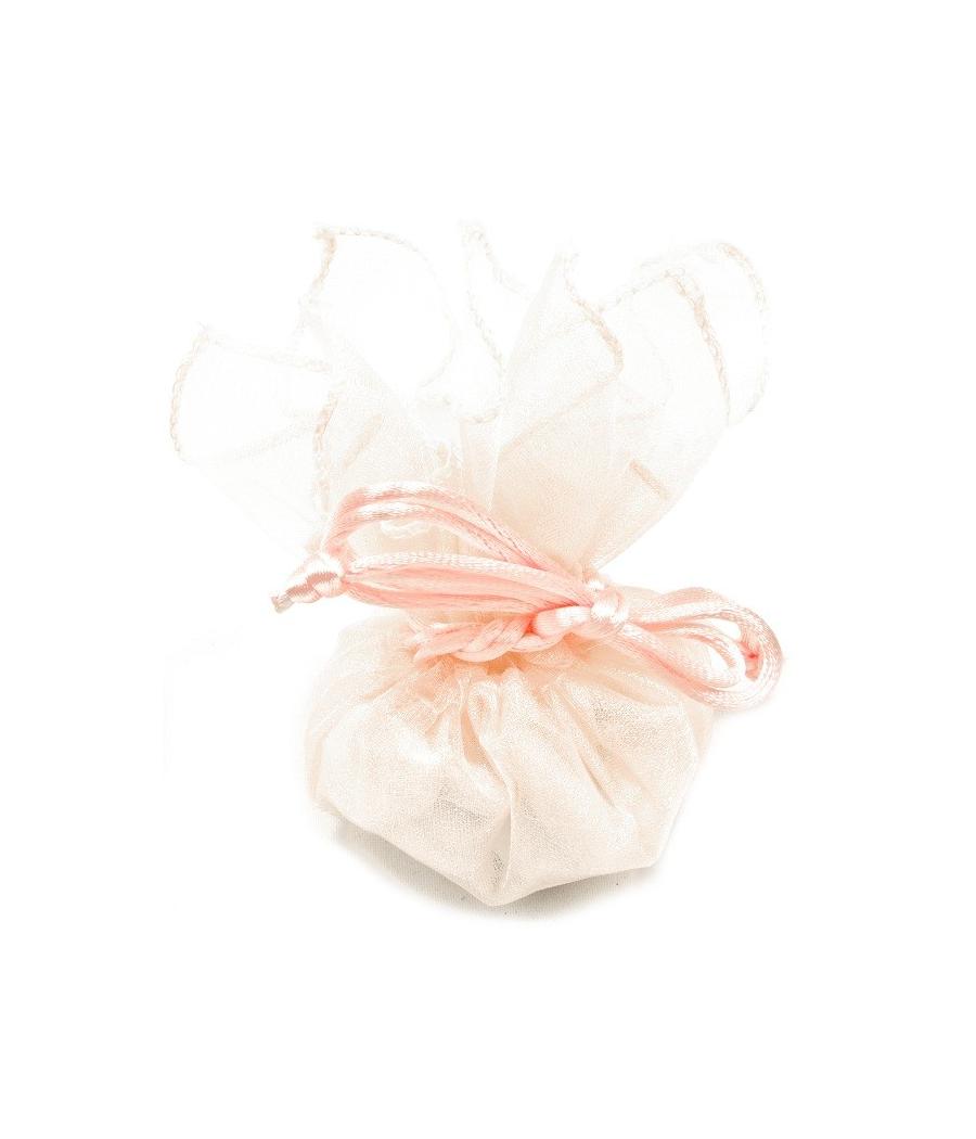 Rond organza rose