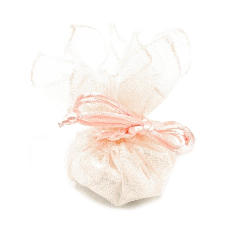 Rond organza rose