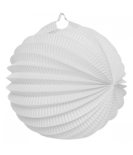 boule déco accordéon blanc