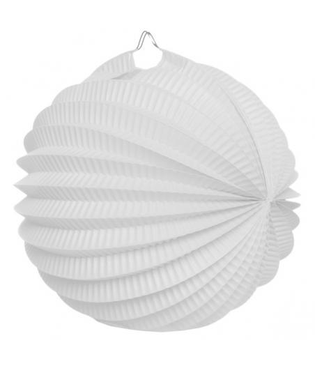 boule déco accordéon blanc
